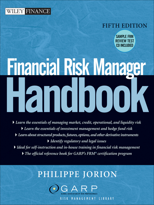 Title details for Financial Risk Manager Handbook by Philippe Jorion - Available